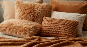 fluffy throw pillow