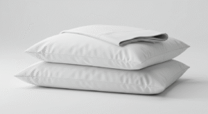 white cotton bedsheets