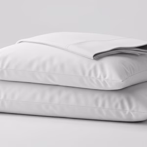 white cotton bedsheets