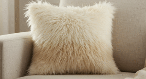 fluffy throw pillow